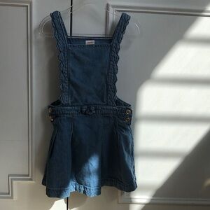 Gymboree Scalloped Strap Denim Overalls